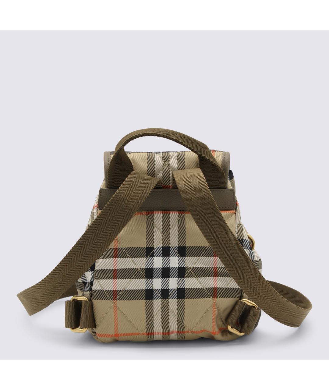 BURBERRY Бежевый синтетический рюкзак, фото 3