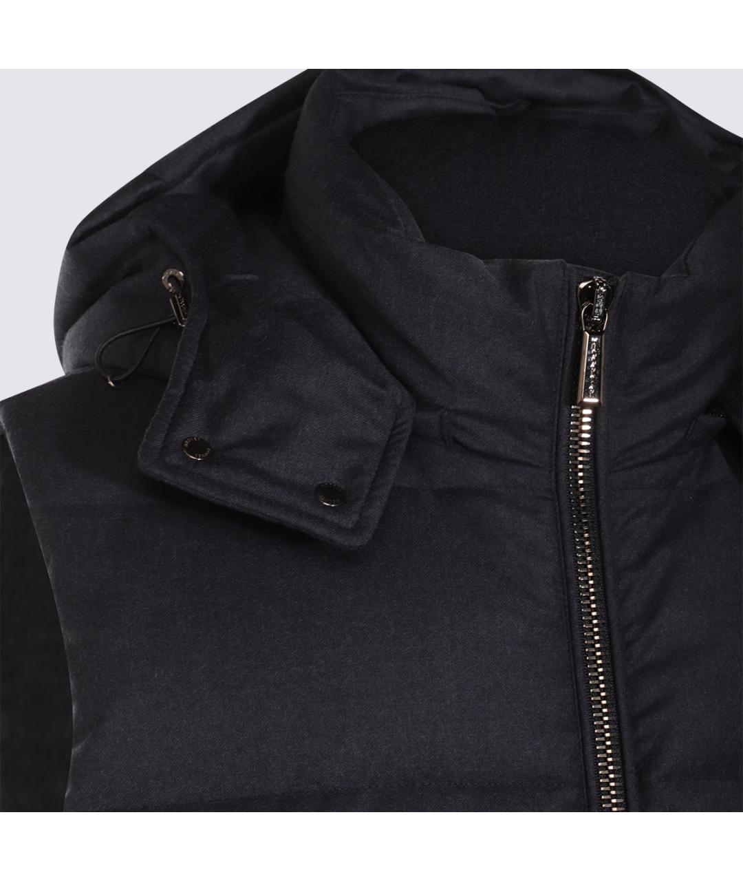 MOORER Синий шерстяной жилет, фото 4