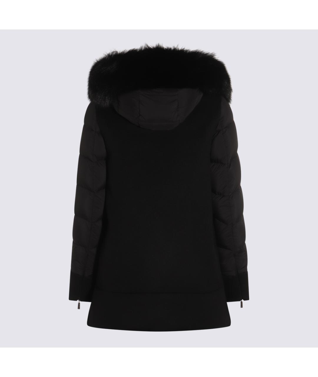 MOORER Черная шерстяная куртка, фото 2