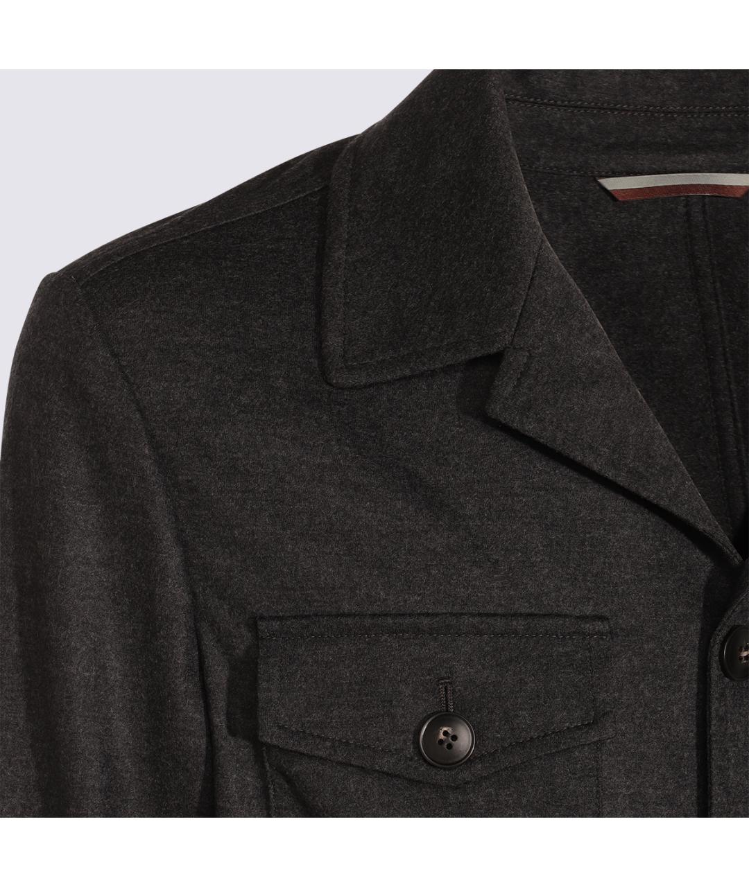 CANALI Черная шерстяная куртка, фото 3