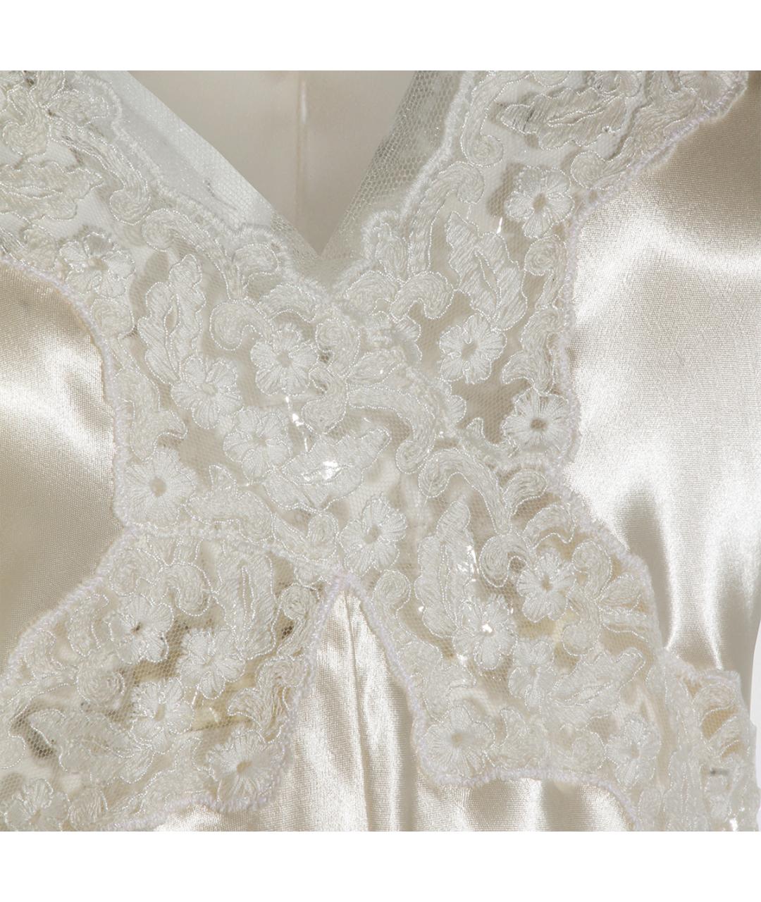 ALBERTA FERRETTI Бежевое вискозное вечернее платье, фото 4