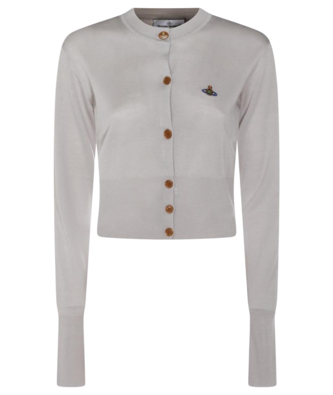 VIVIENNE WESTWOOD Серый шерстяной кардиган, фото 1