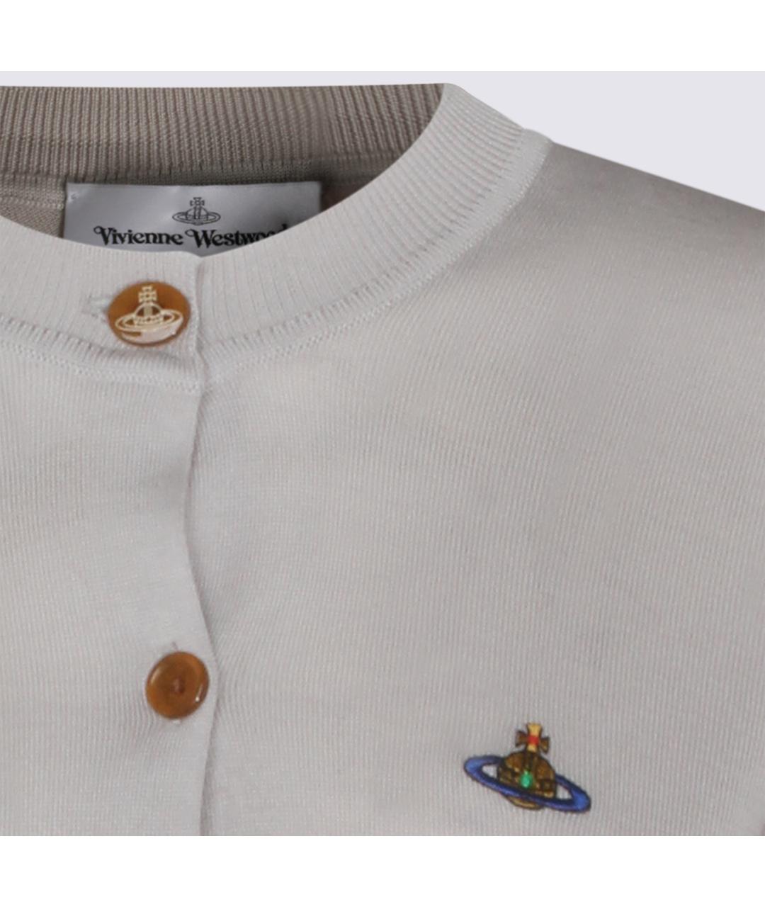 VIVIENNE WESTWOOD Серый шерстяной кардиган, фото 3