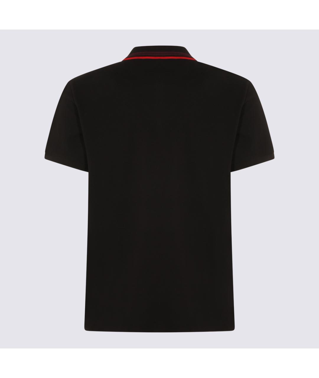 VIVIENNE WESTWOOD Черное хлопковое поло с коротким рукавом, фото 2