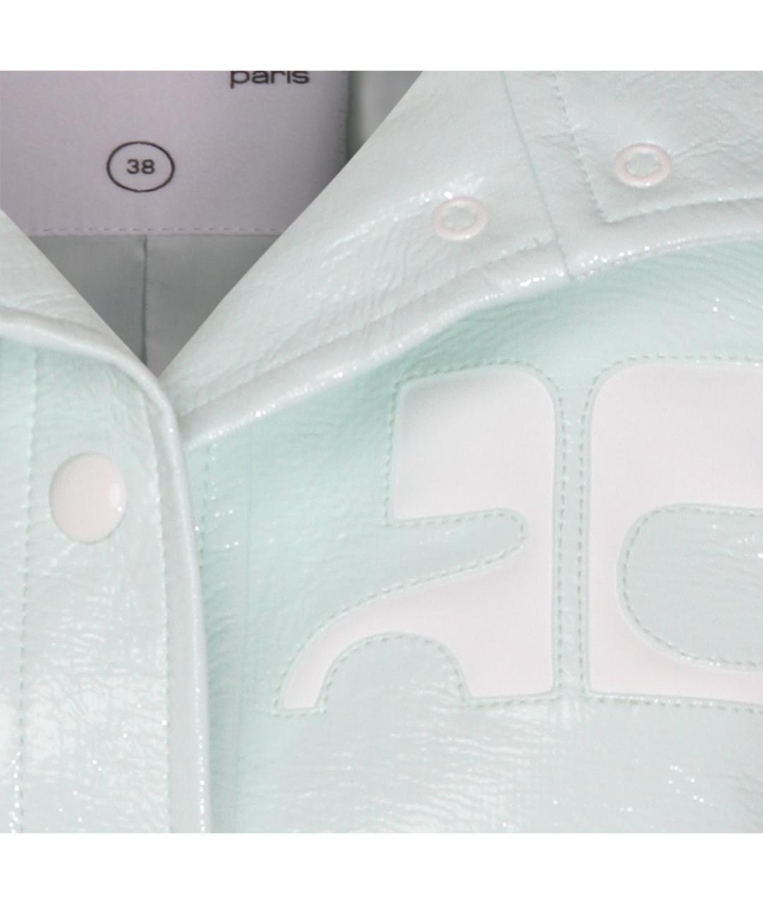 COURREGES Бирюзовая хлопковая куртка, фото 4