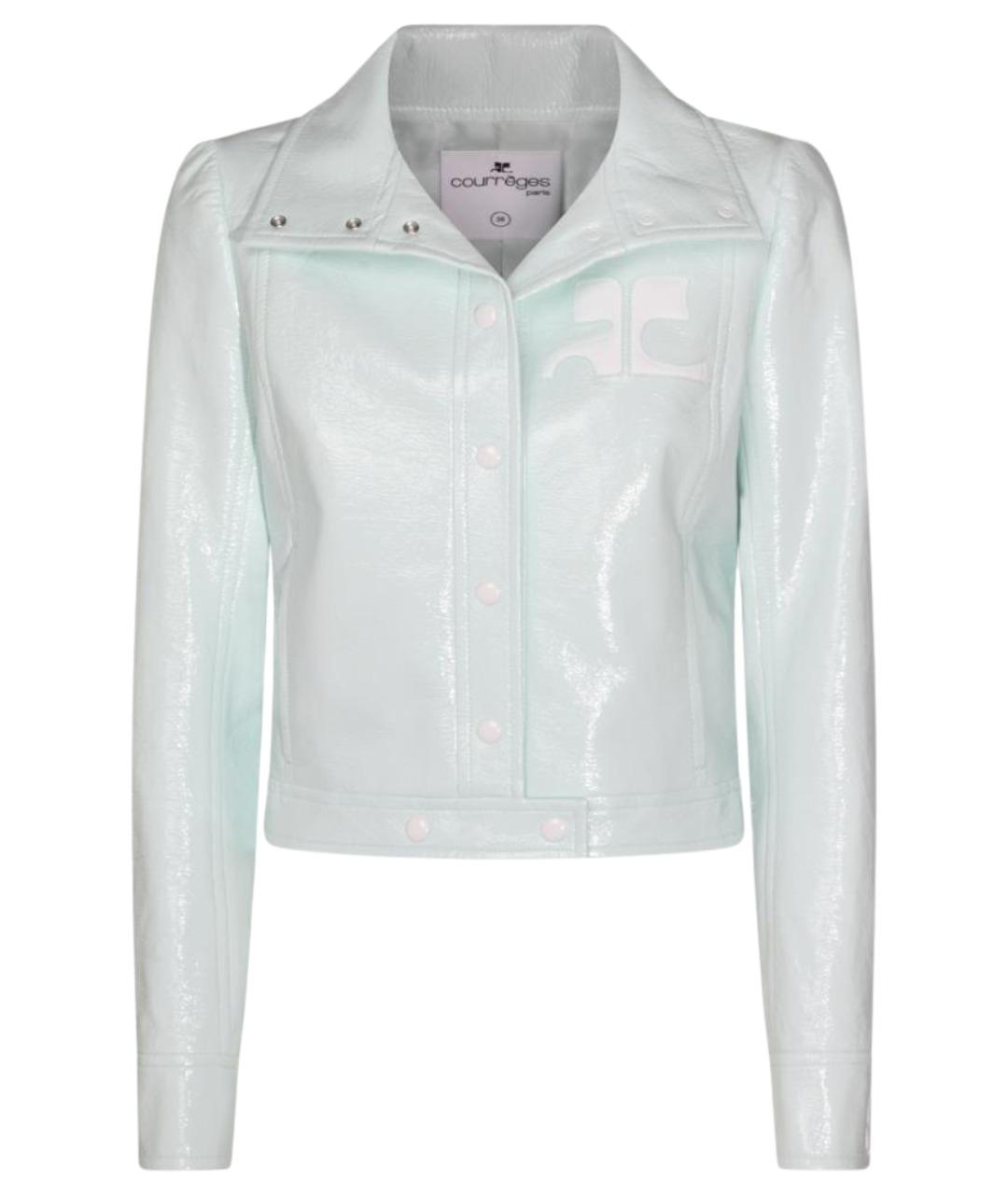 COURREGES Бирюзовая хлопковая куртка, фото 1