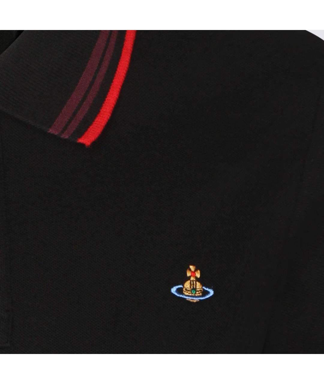 VIVIENNE WESTWOOD Черная хлопковая футболка, фото 3