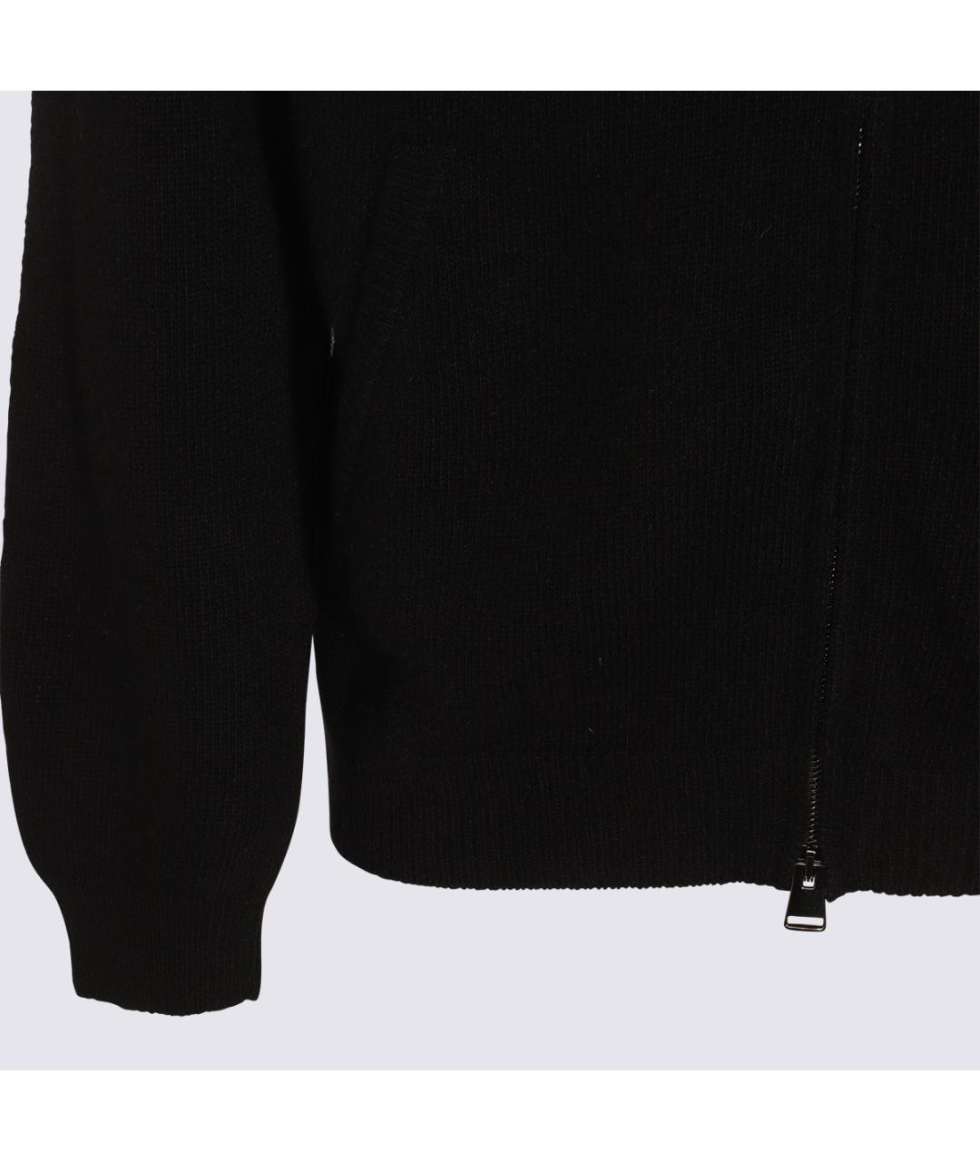 CANALI Черный шерстяной джемпер / свитер, фото 4