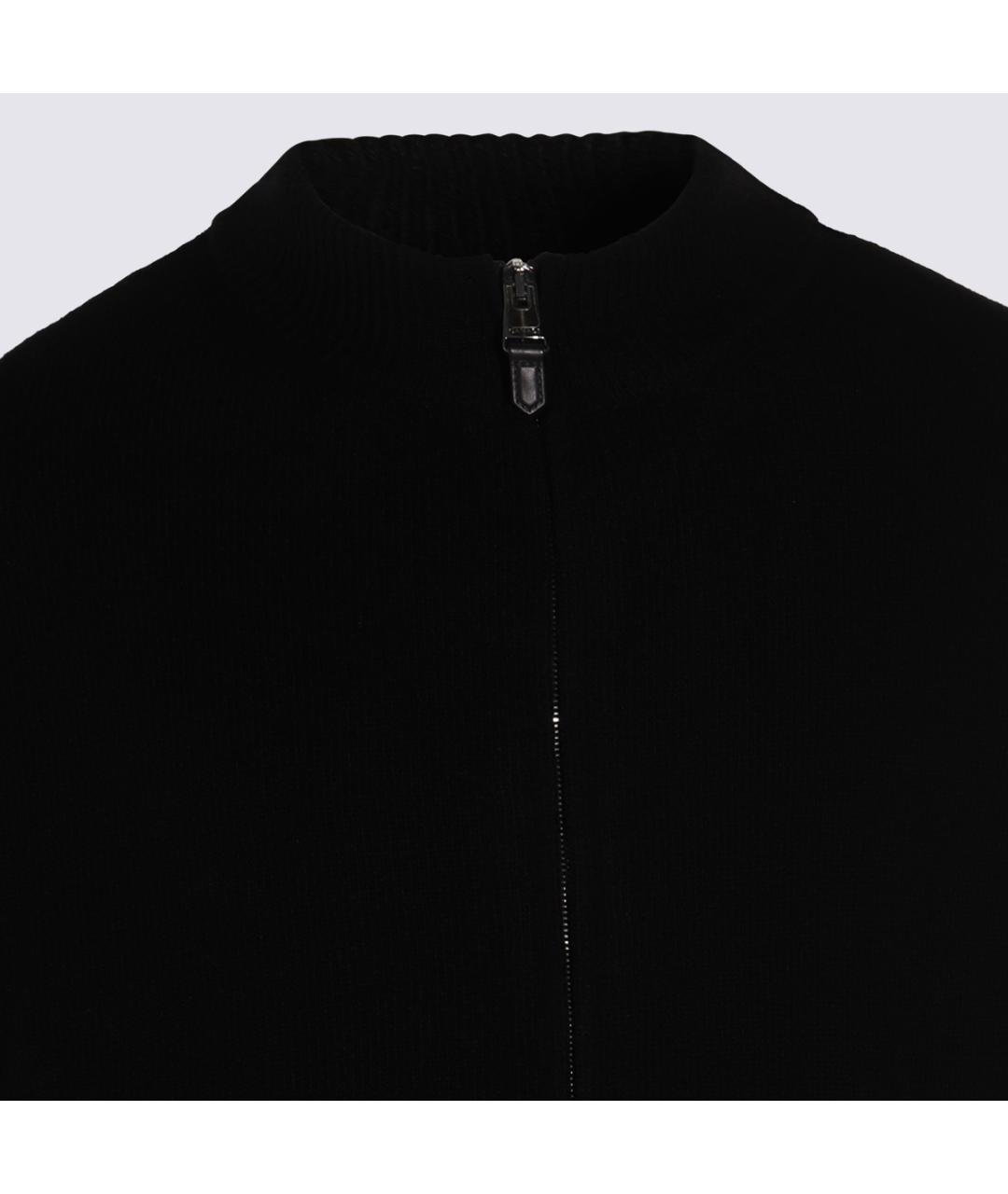 CANALI Черный шерстяной джемпер / свитер, фото 3