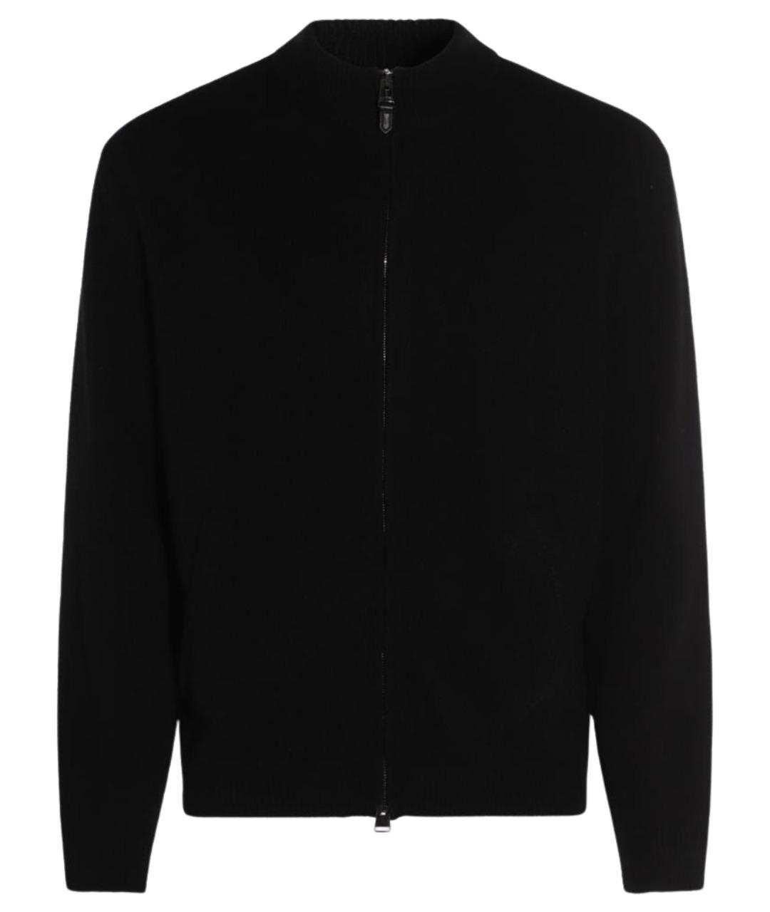 CANALI Черный шерстяной джемпер / свитер, фото 1