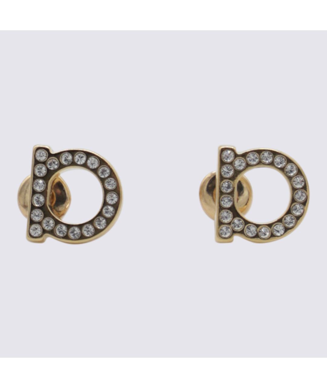 FERRAGAMO Золотые латунные серьги, фото 3