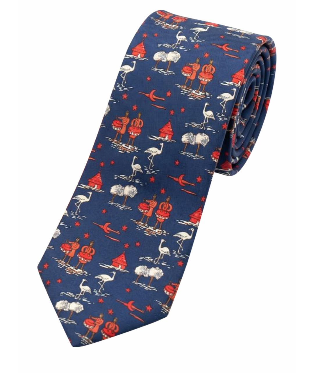 HERMES Мульти шелковый галстук, фото 1