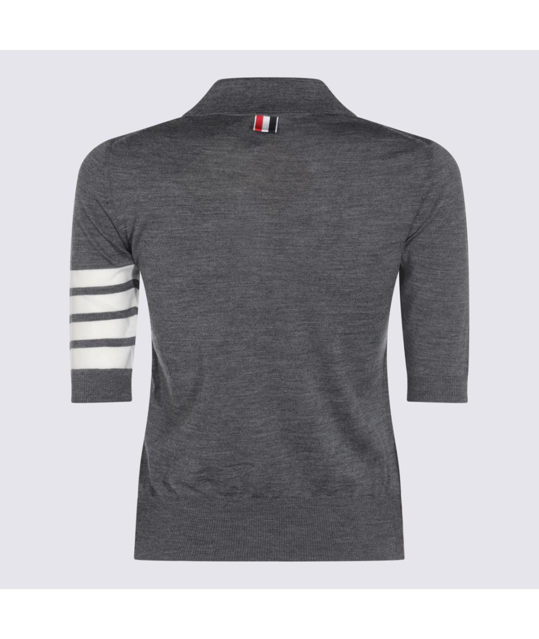 THOM BROWNE Серый шерстяной джемпер / свитер, фото 2