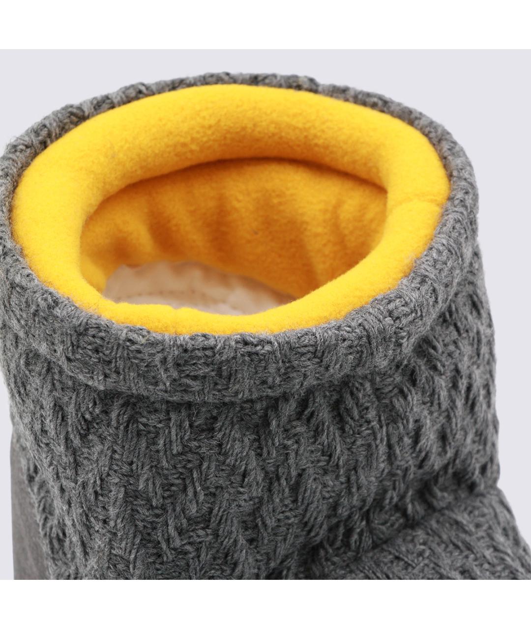 MOON BOOT Серые текстильные ботинки, фото 4