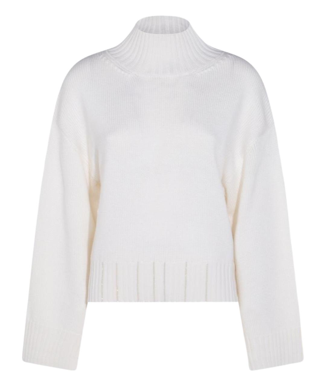 FABIANA FILIPPI Белый шерстяной джемпер / свитер, фото 1