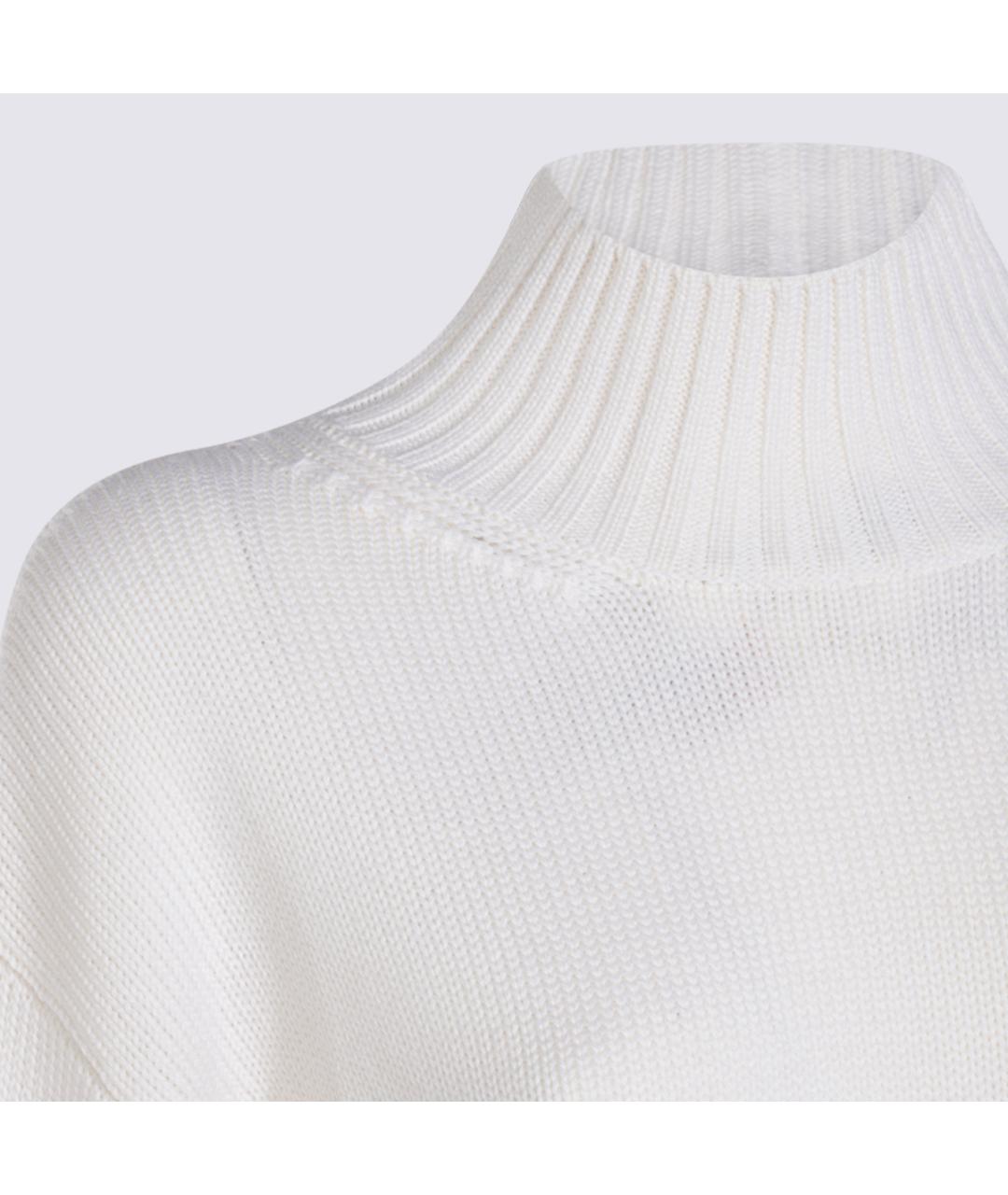 FABIANA FILIPPI Белый шерстяной джемпер / свитер, фото 4