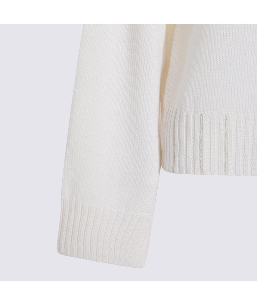 FABIANA FILIPPI Белый шерстяной джемпер / свитер, фото 3
