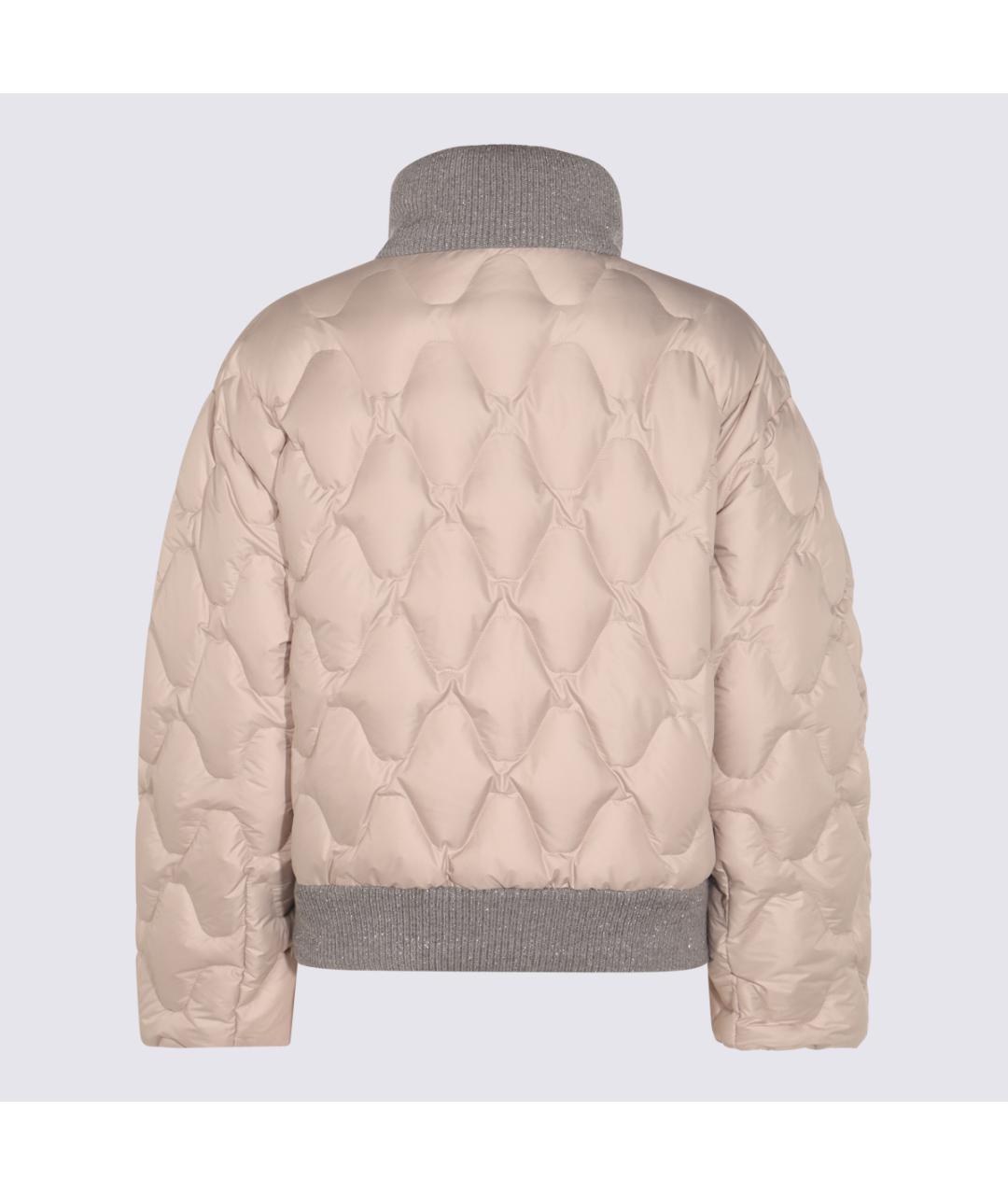 FABIANA FILIPPI Бежевая полиэстеровая куртка, фото 2