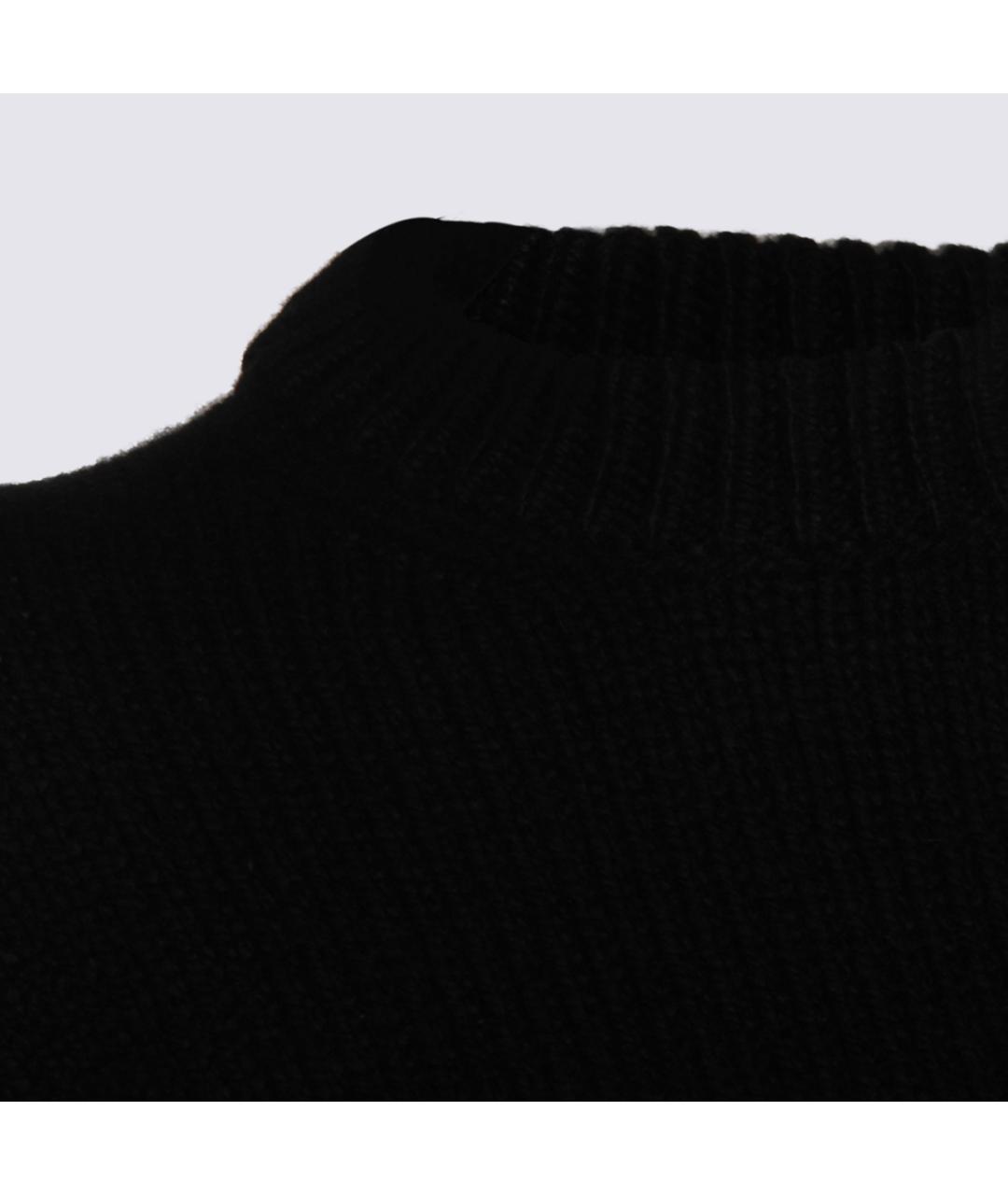 MALO Черный кашемировый джемпер / свитер, фото 3