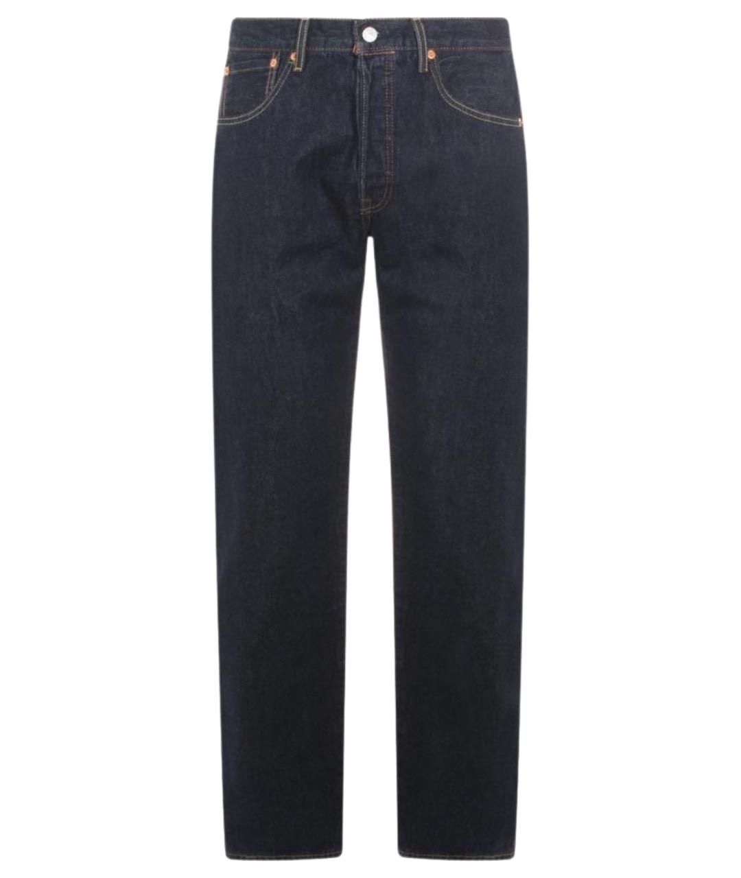 LEVI'S Синие хлопковые прямые джинсы, фото 1