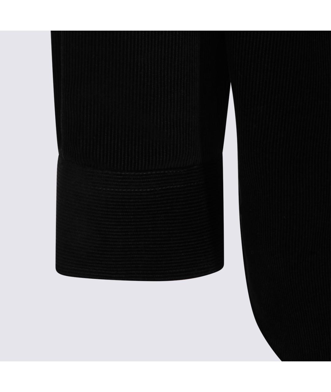 FENDI Черная хлопковая кэжуал рубашка, фото 4