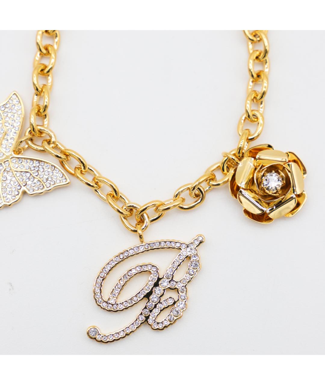 BLUMARINE Золотой латунный браслет, фото 2