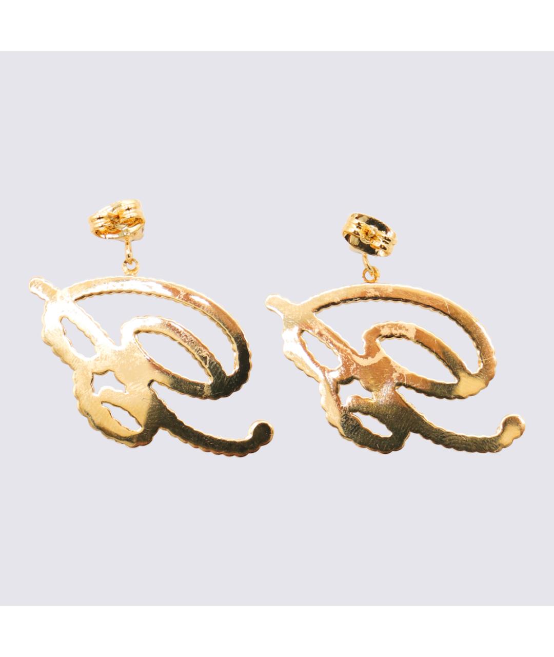 BLUMARINE Золотые латунные серьги, фото 2