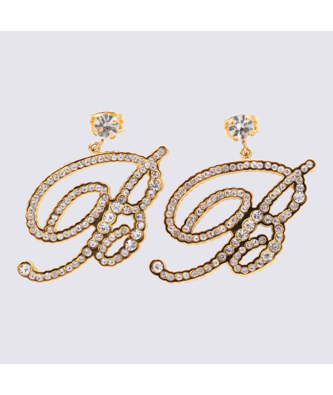 BLUMARINE Золотые латунные серьги, фото 3