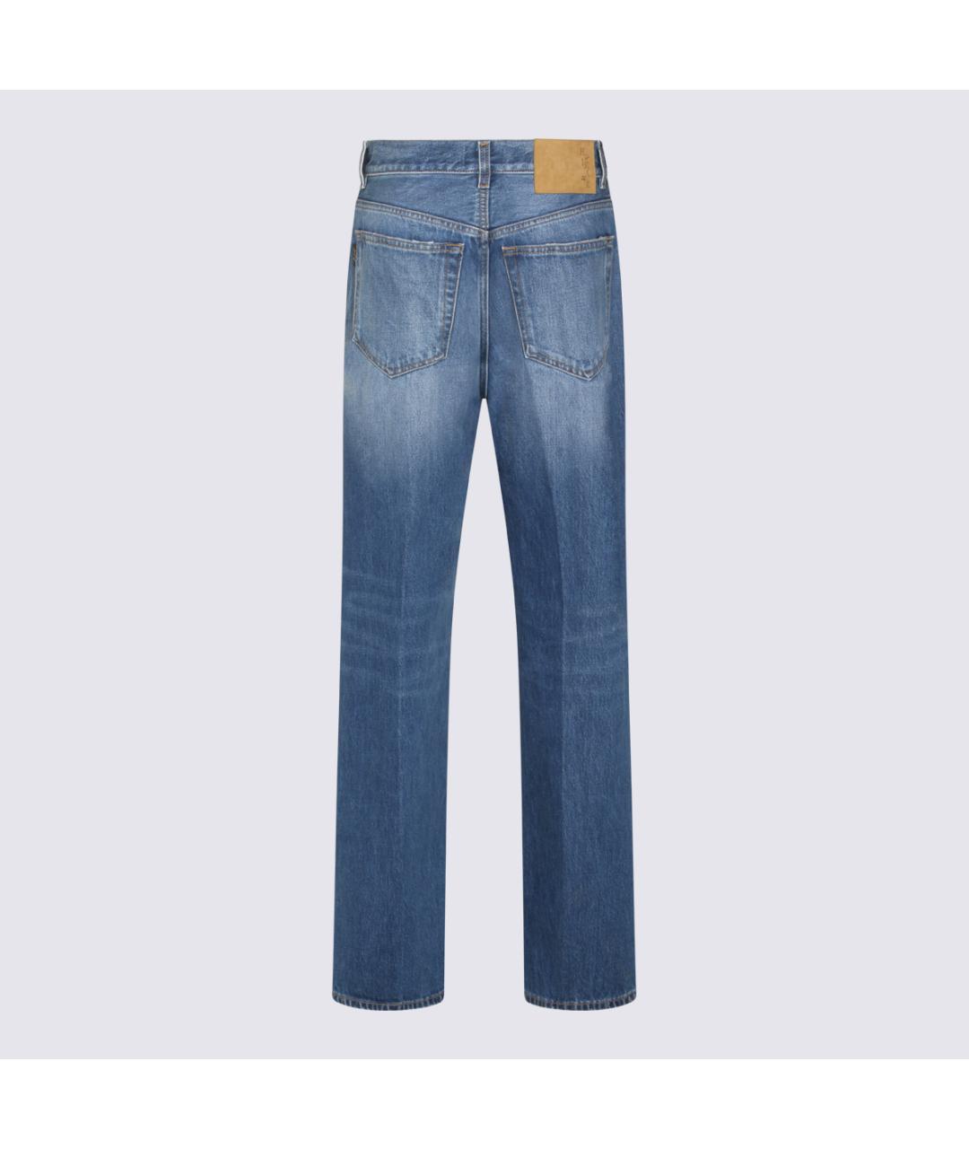 HAIKURE Синие хлопковые прямые джинсы, фото 2