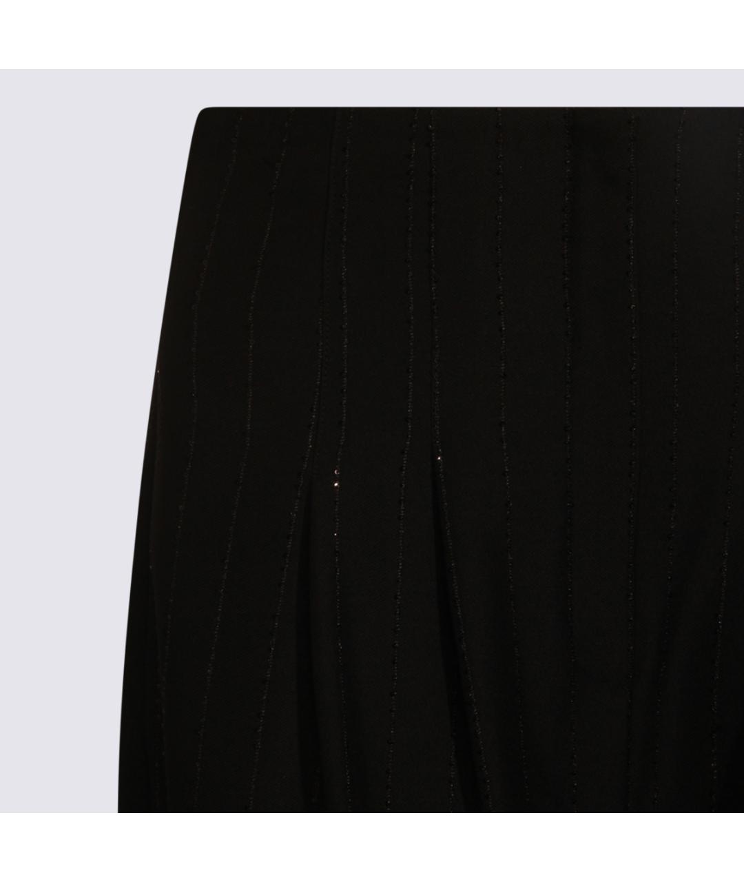 NISSA Черные полиэстеровые прямые брюки, фото 3