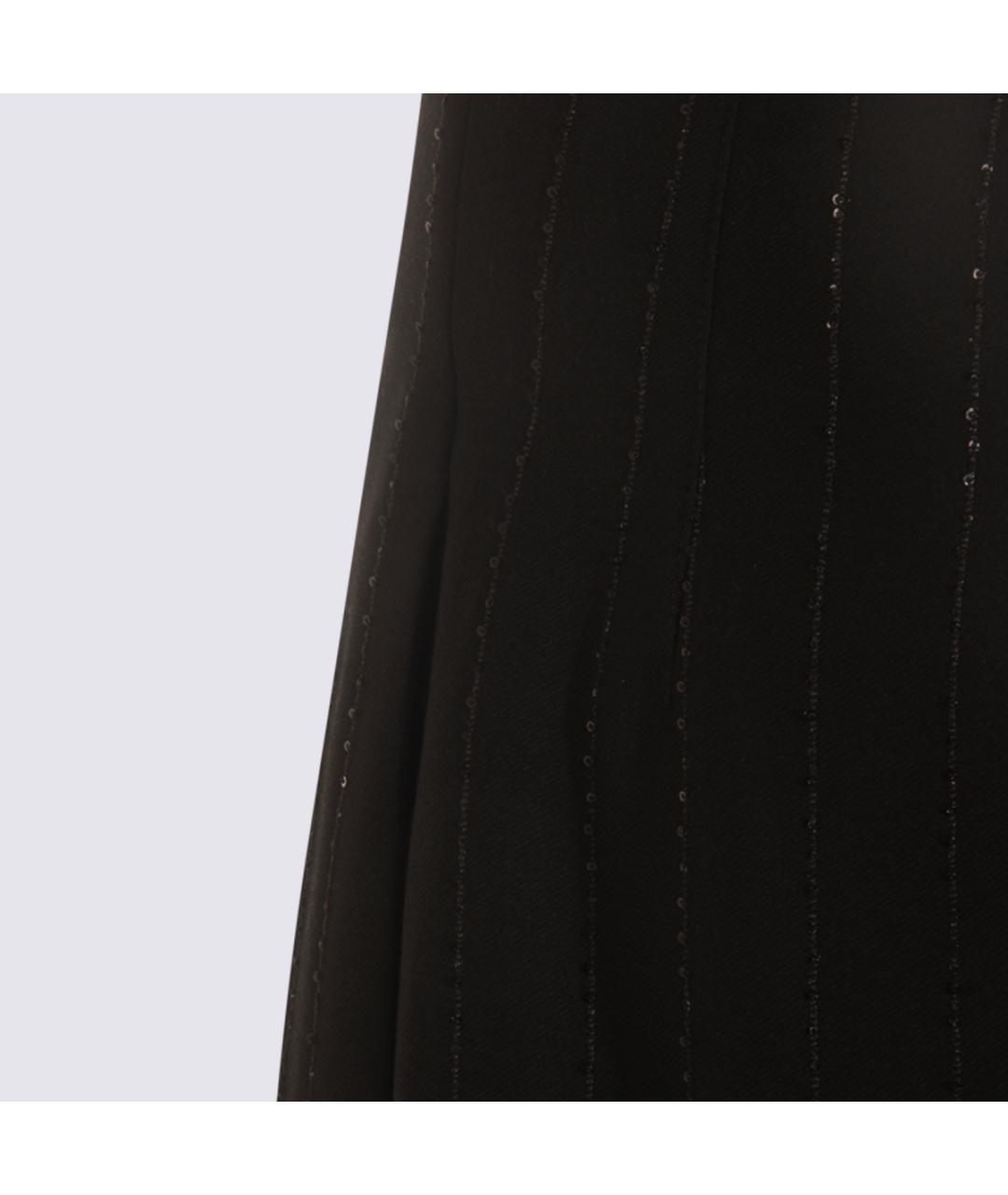 NISSA Черные полиэстеровые прямые брюки, фото 4