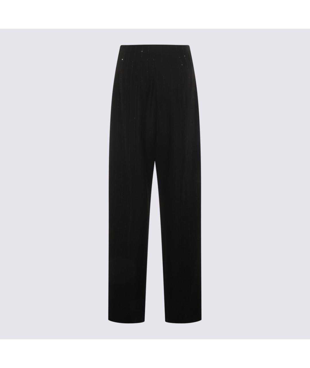 NISSA Черные полиэстеровые прямые брюки, фото 2
