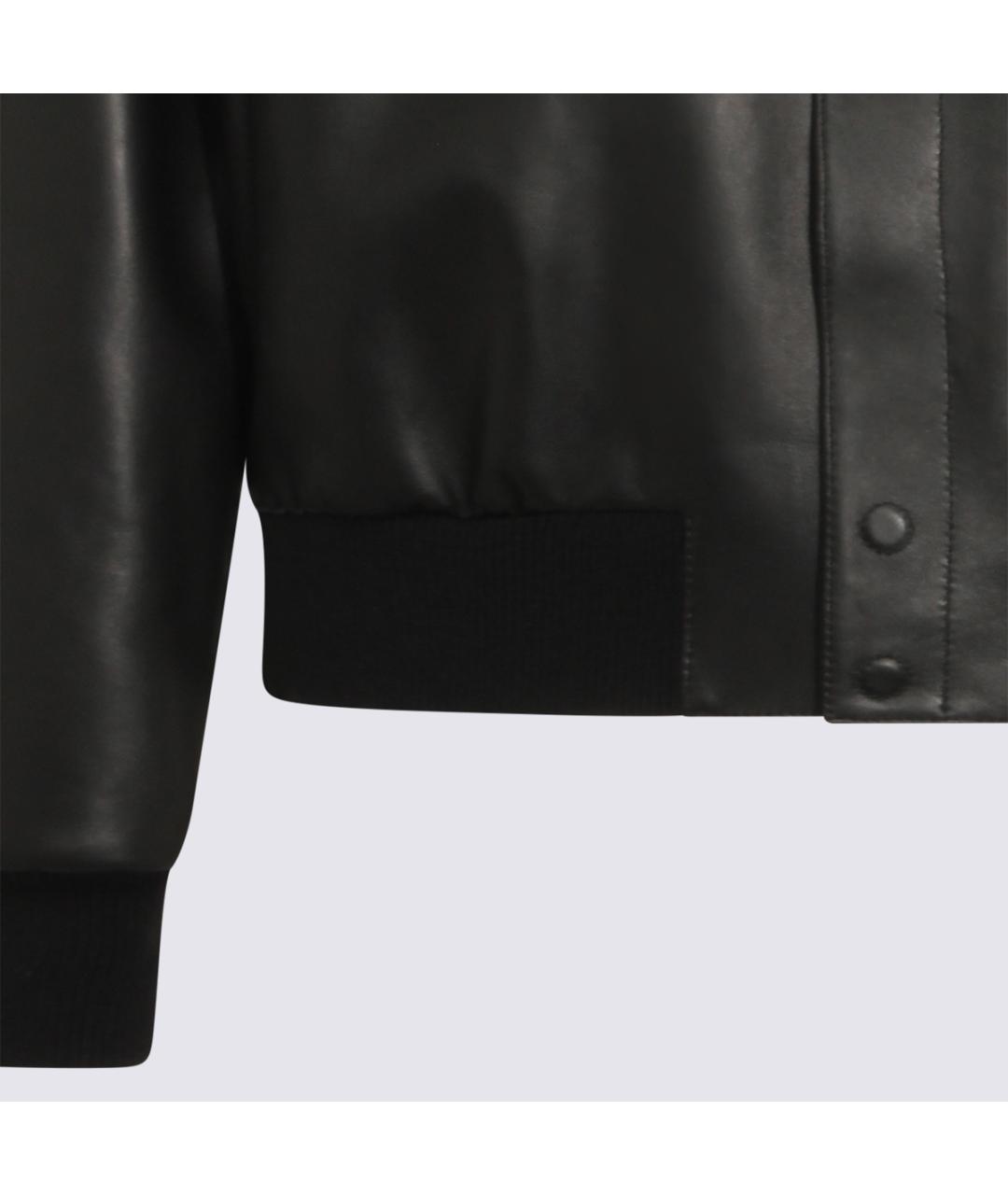 FENDI Черная кожаная куртка, фото 3