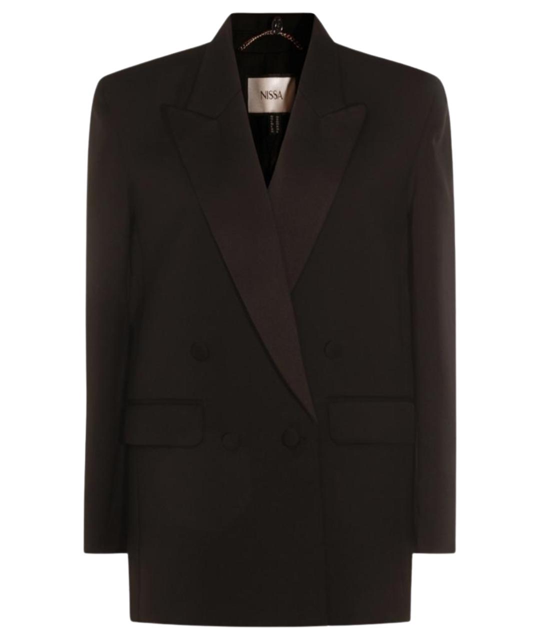 NISSA Черный полиэстеровый жакет/пиджак, фото 1