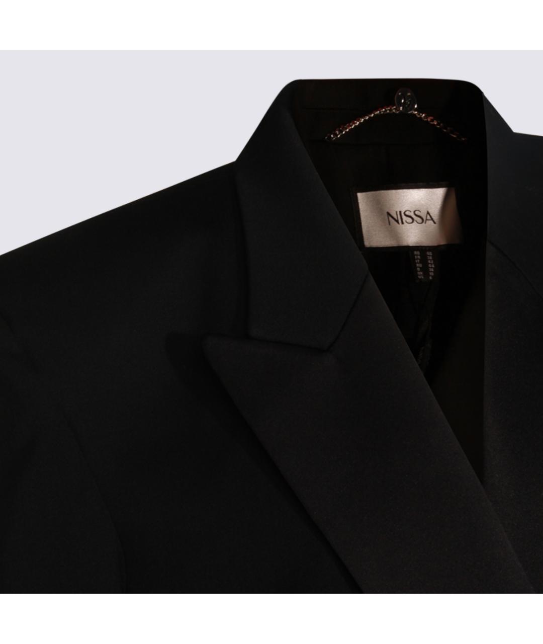 NISSA Черный полиэстеровый жакет/пиджак, фото 3