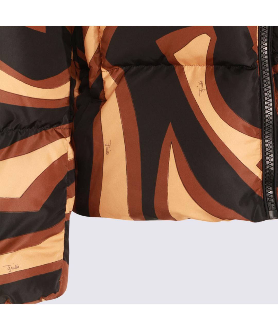 EMILIO PUCCI Черный полиэстеровый пуховик, фото 3