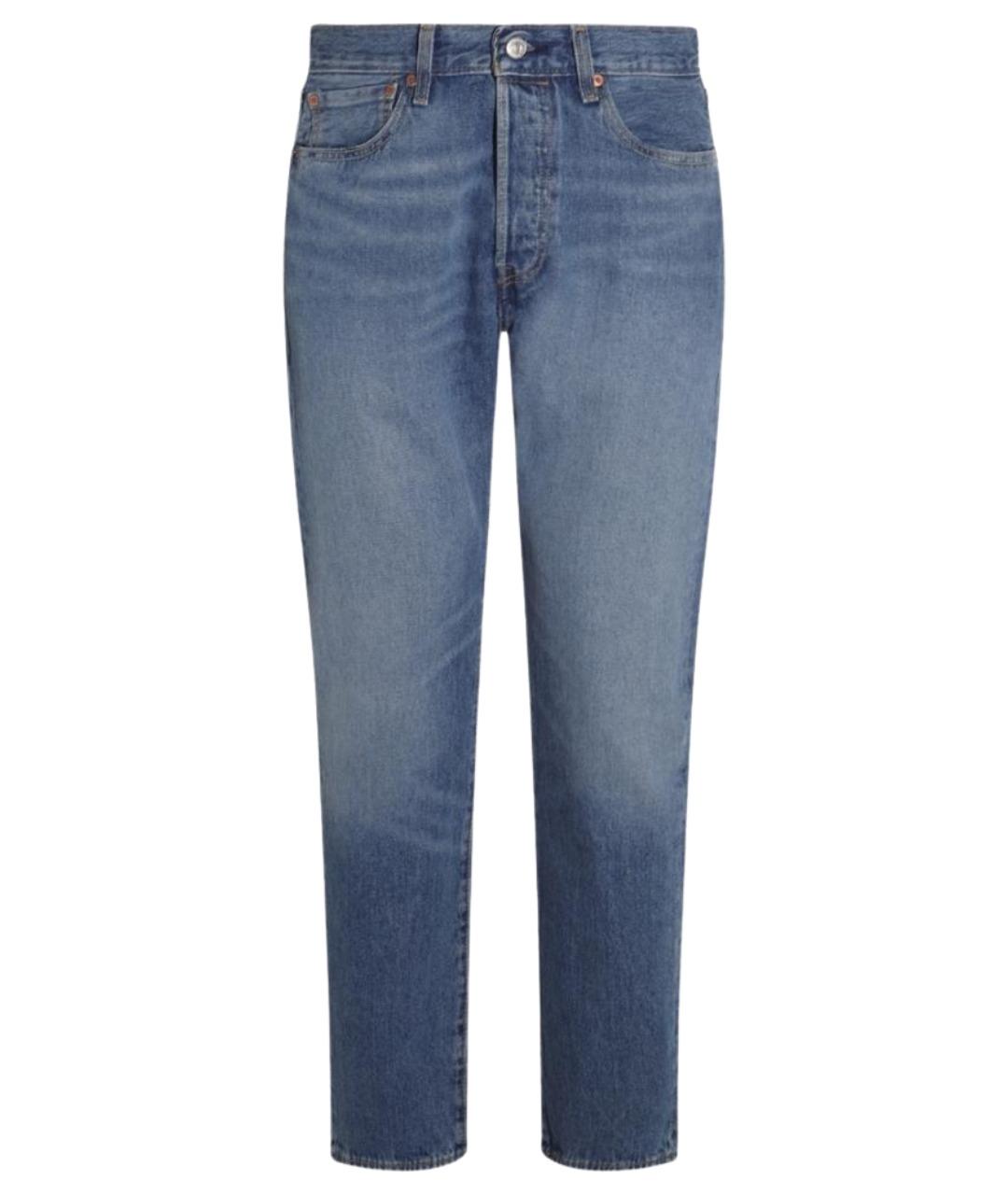 LEVI'S Синие хлопковые прямые джинсы, фото 1