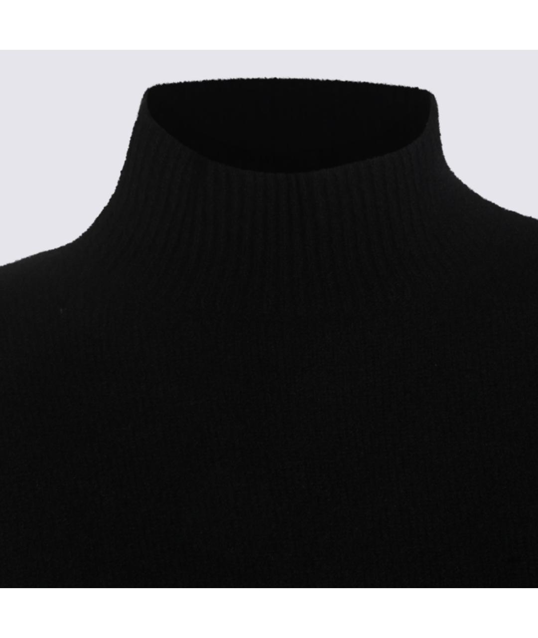 MALO Черный шерстяной джемпер / свитер, фото 4