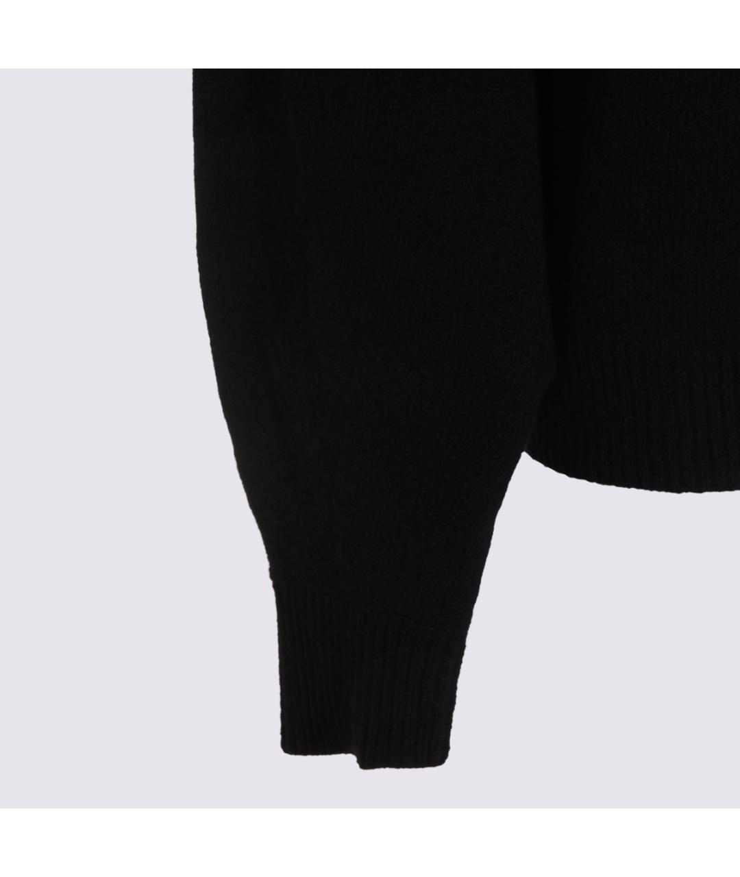 MALO Черный шерстяной джемпер / свитер, фото 3