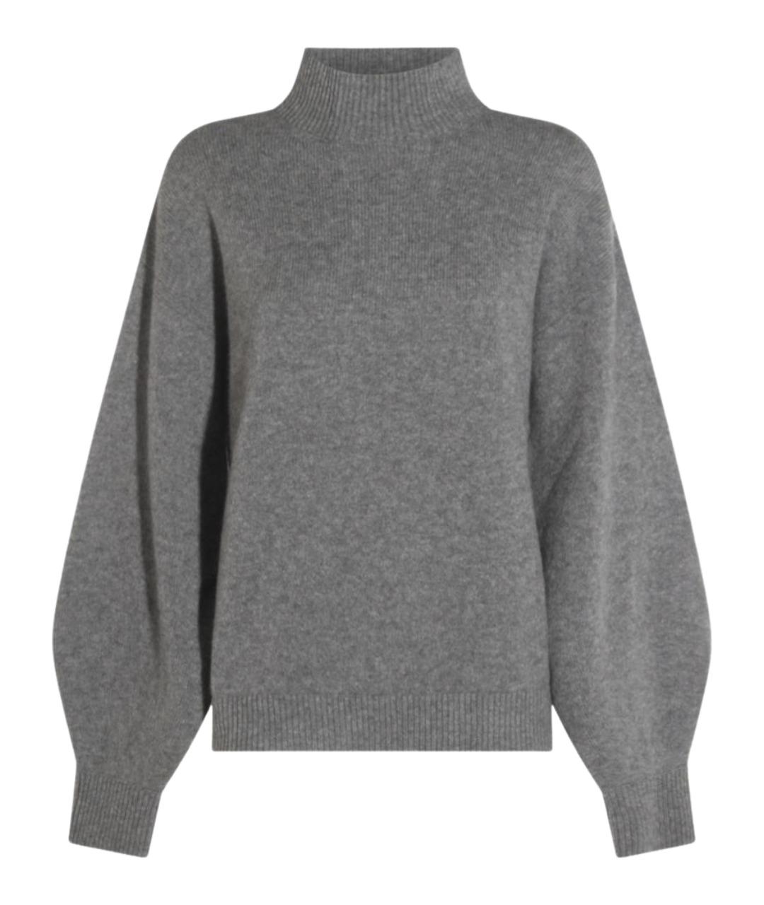 MALO Серый шерстяной джемпер / свитер, фото 1