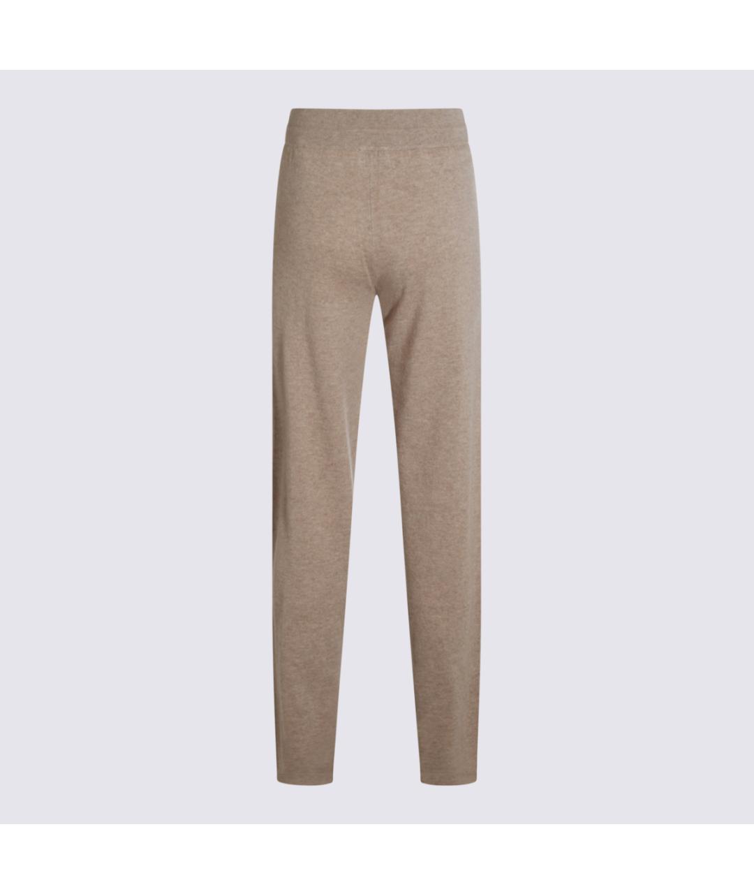 MALO Бежевые шерстяные прямые брюки, фото 2