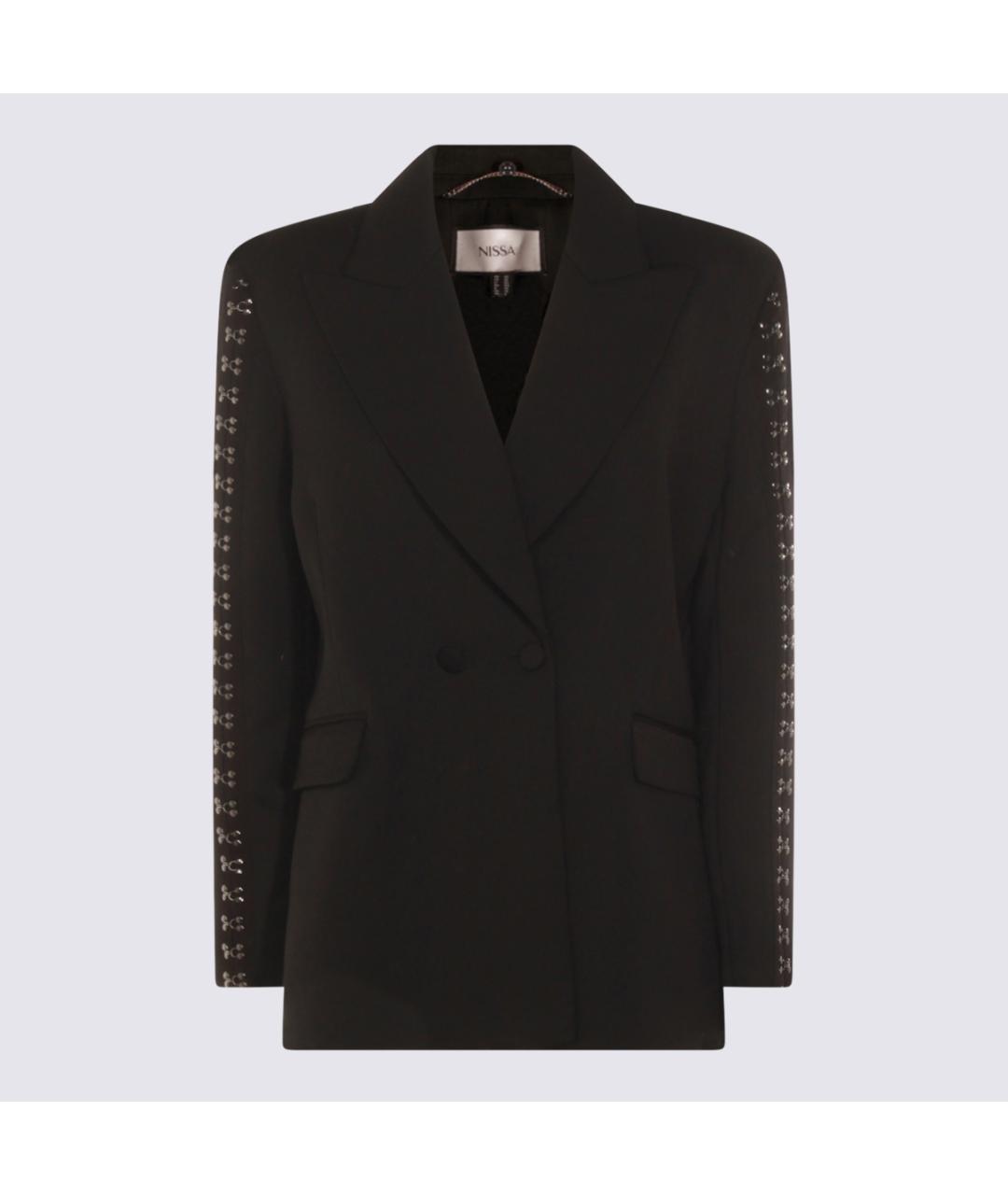NISSA Черный полиэстеровый жакет/пиджак, фото 5