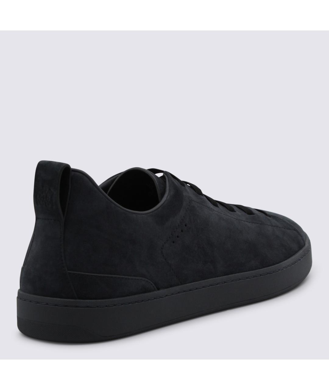 CHURCH'S Синие замшевые низкие кроссовки / кеды, фото 3