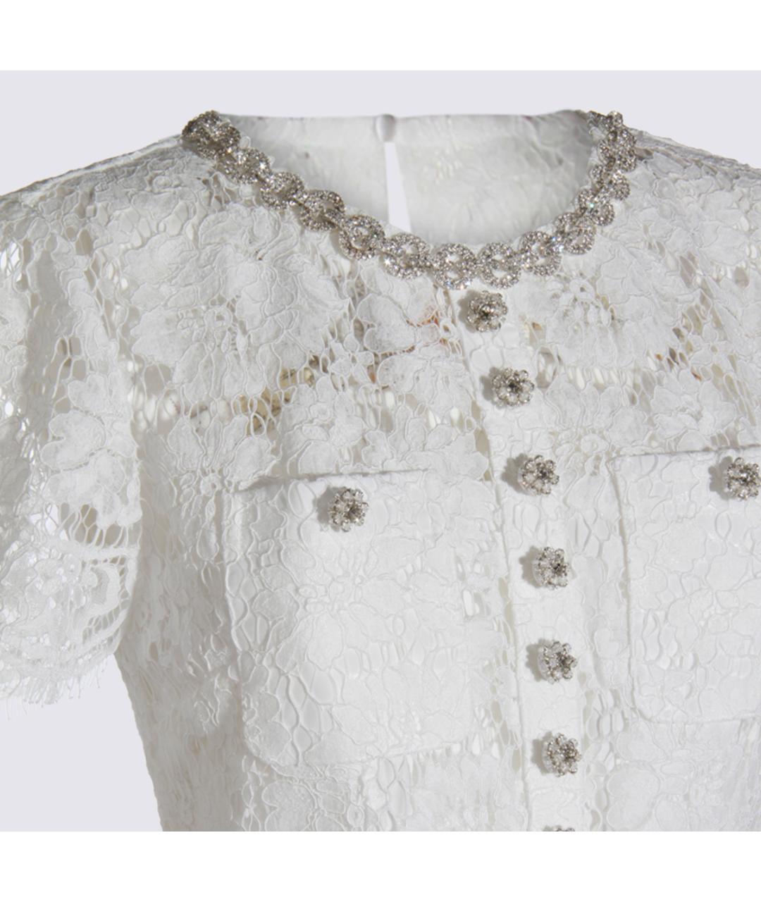 SELF-PORTRAIT Белое хлопковое вечернее платье, фото 3