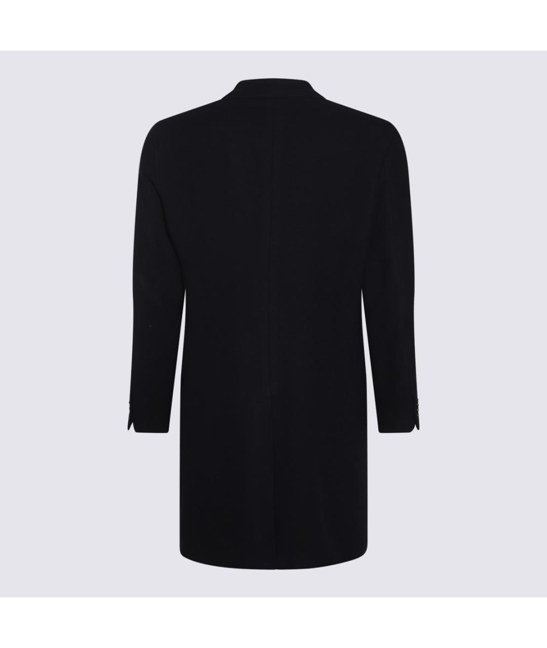 CANALI Темно-синее шерстяное пальто, фото 2