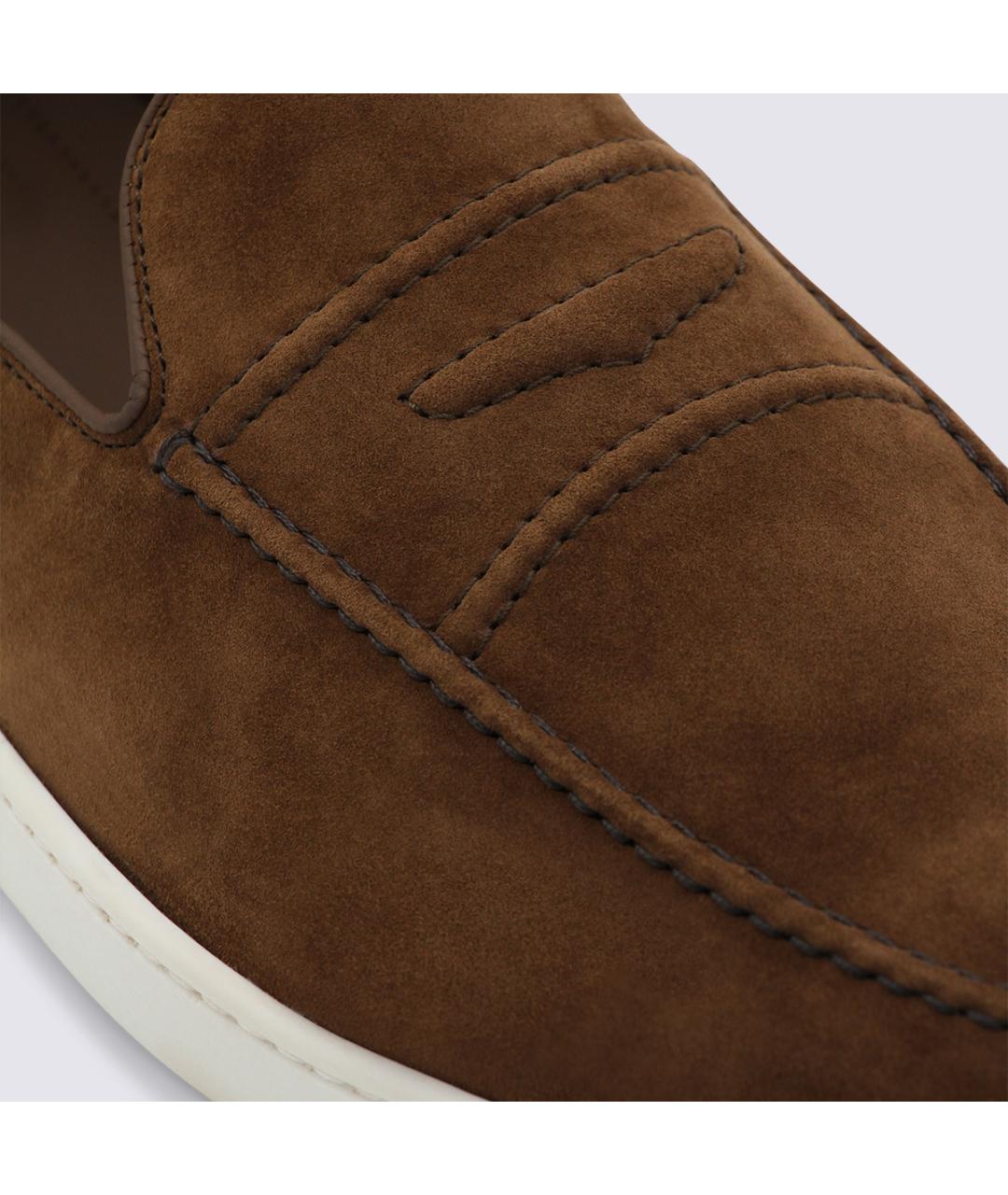 CHURCH'S Коричневые замшевые лоферы, фото 4