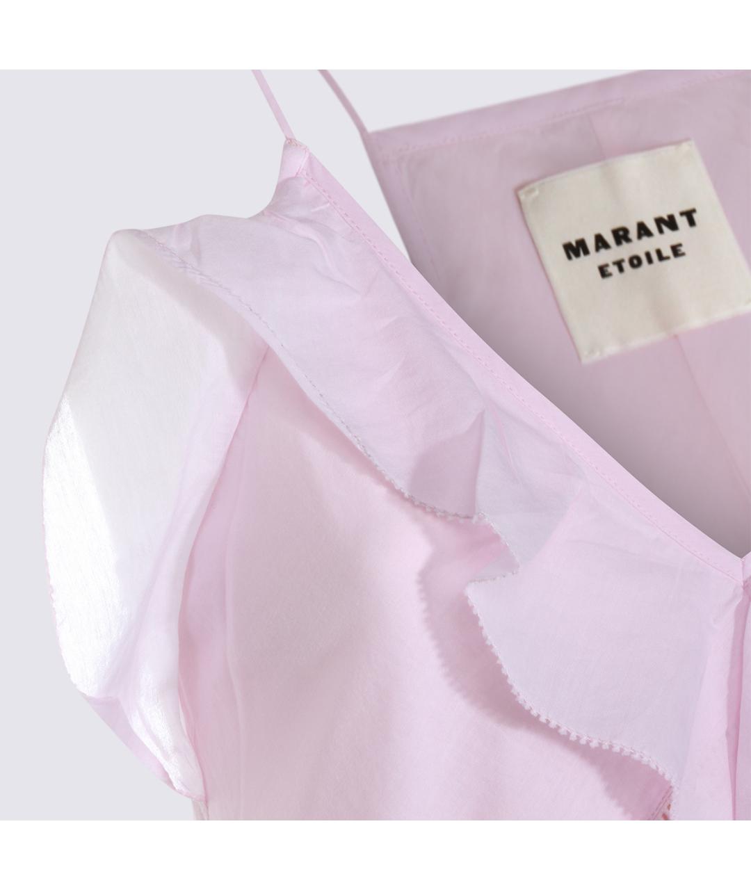 ISABEL MARANT ETOILE Розовое хлопковое платье, фото 3