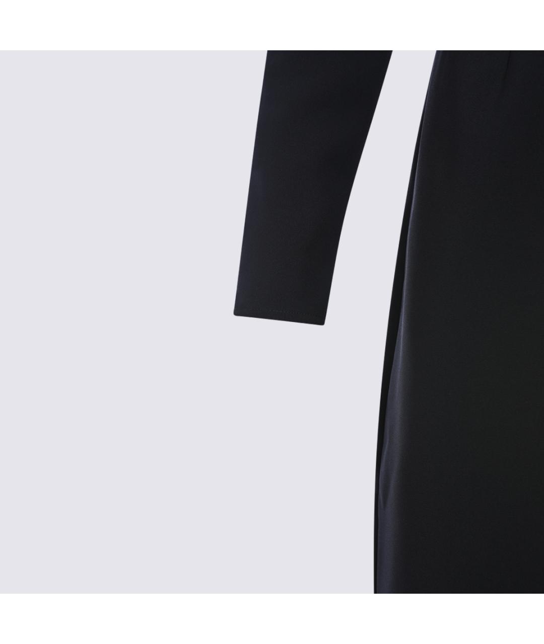 ELISABETTA FRANCHI Черное полиэстеровое повседневное платье, фото 4