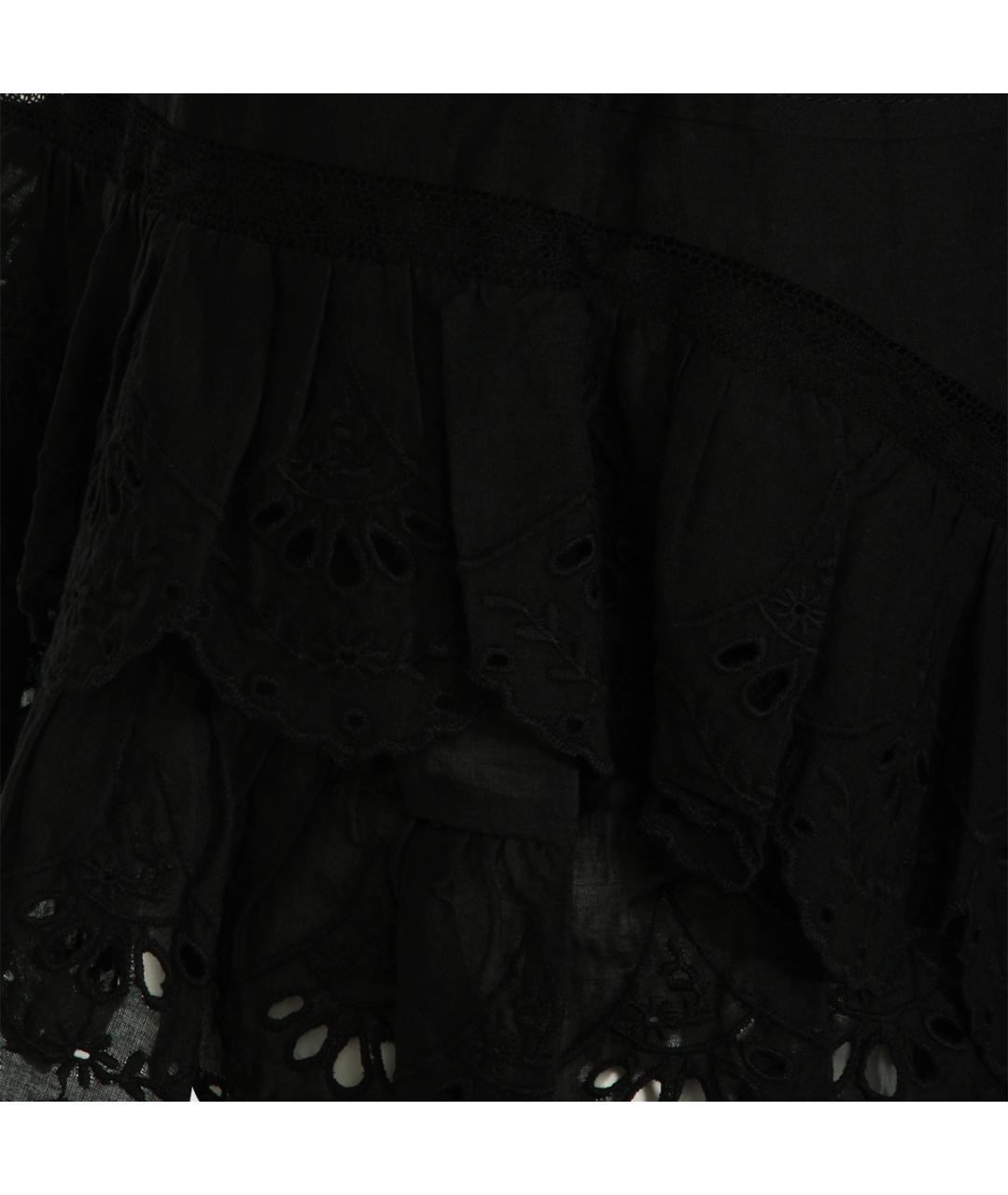 ISABEL MARANT ETOILE Черная хлопковая юбка мини, фото 3