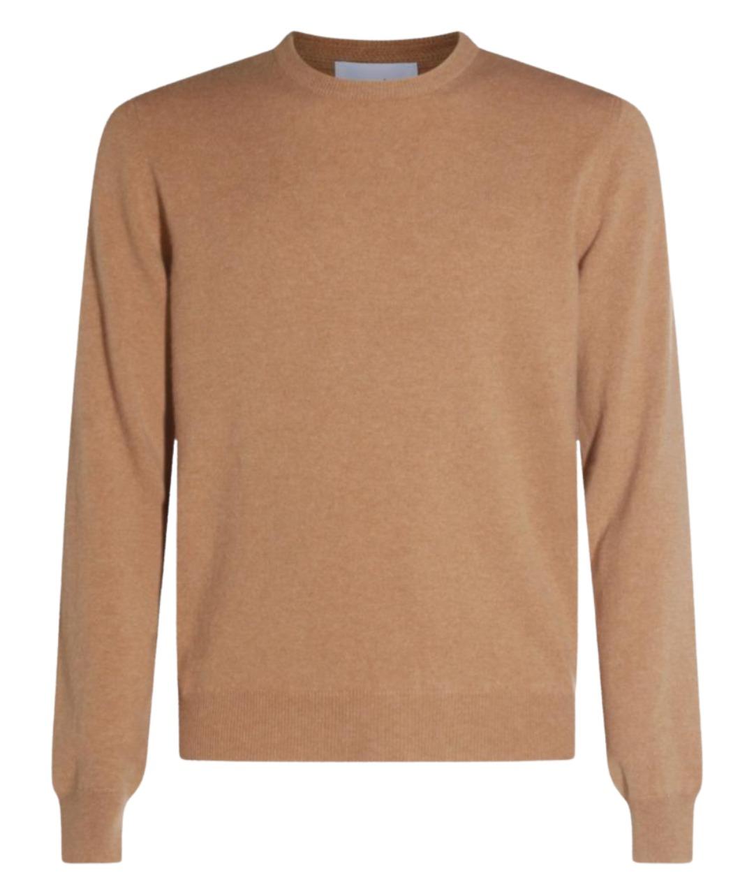 MALO Бежевый шерстяной джемпер / свитер, фото 1